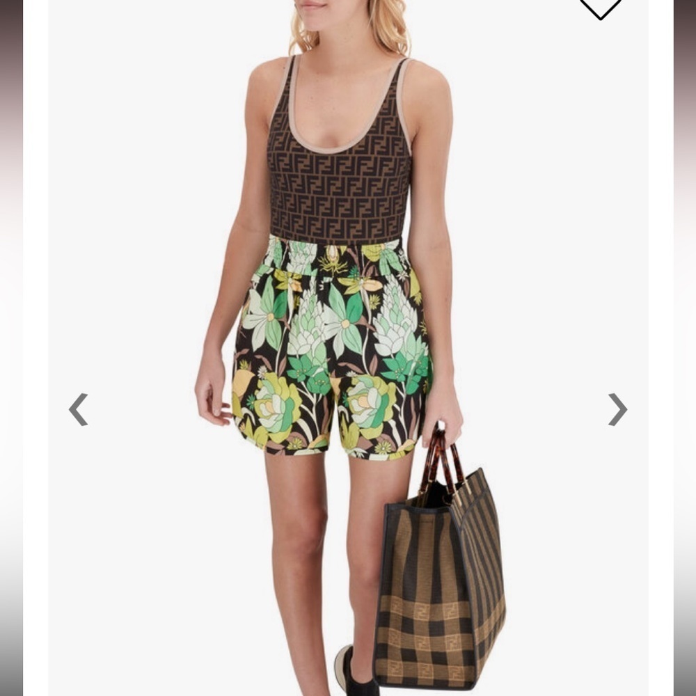 Fendi Multicolor Dream Garden Print Shorts